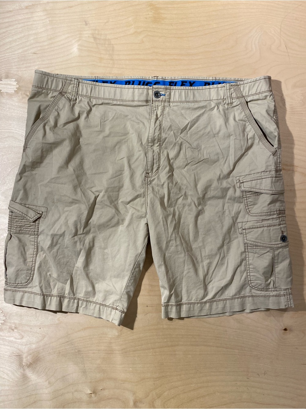 Plugg Flex Men's Tan Cargo Shorts - Lightweight Casual Wear 50 (SA)